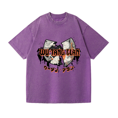 Wu Tang Clan Vintage Wash Japanese Design T-Shirt