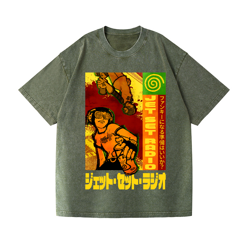 Jet Set Radio Vintage Wash Japanese Design T-Shirt