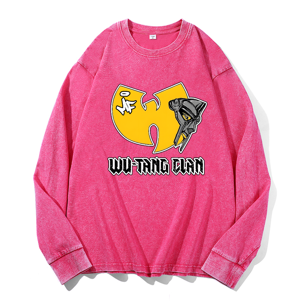 Wu-Tang Clan MF Doom Vintage Cotton Wash Long-sleeve T-shirt
