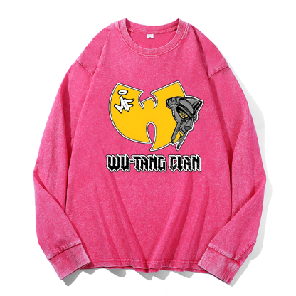 Wu-Tang Clan MF Doom Vintage Cotton Wash Long-sleeve T-shirt