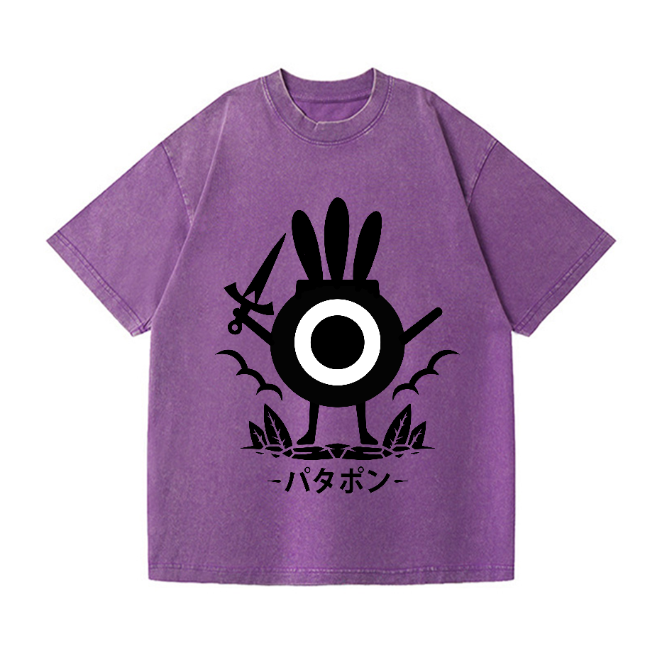 Patapon Vintage Wash Japanese Design T-Shirt