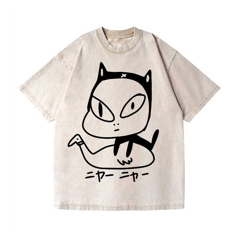 Nara Yoshitomo Vintage Wash Japanese Design T-Shirt