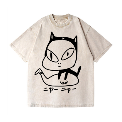 Nara Yoshitomo Vintage Wash Japanese Design T-Shirt