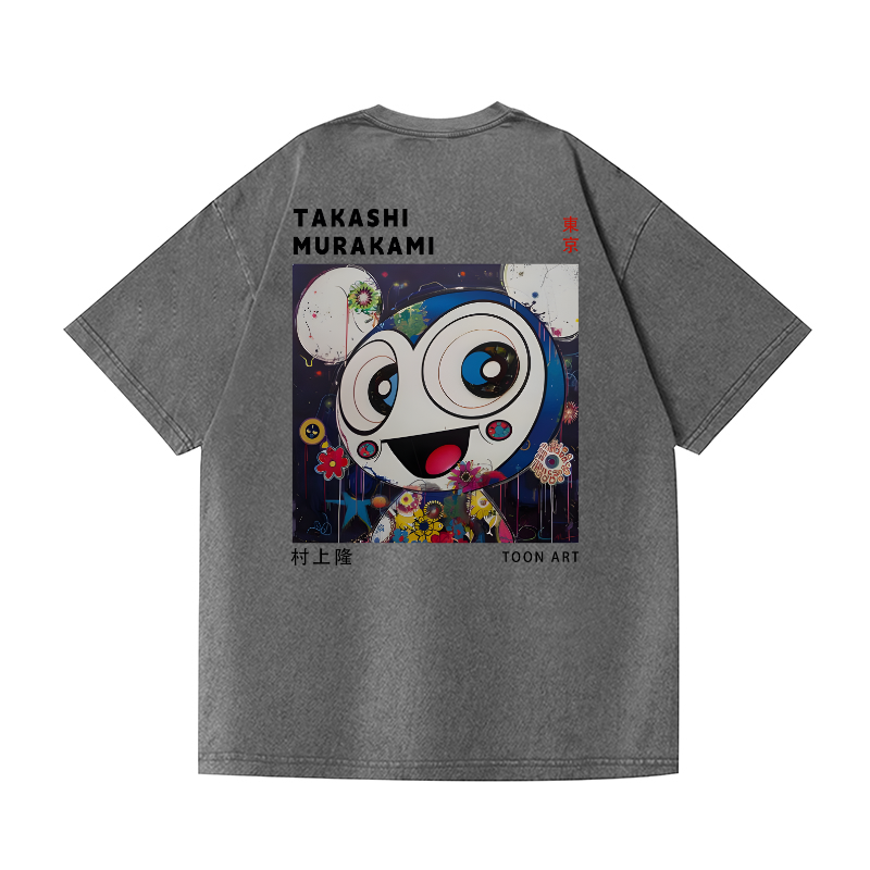 TM Vintage Wash Japanese Design Back Art T-Shirt