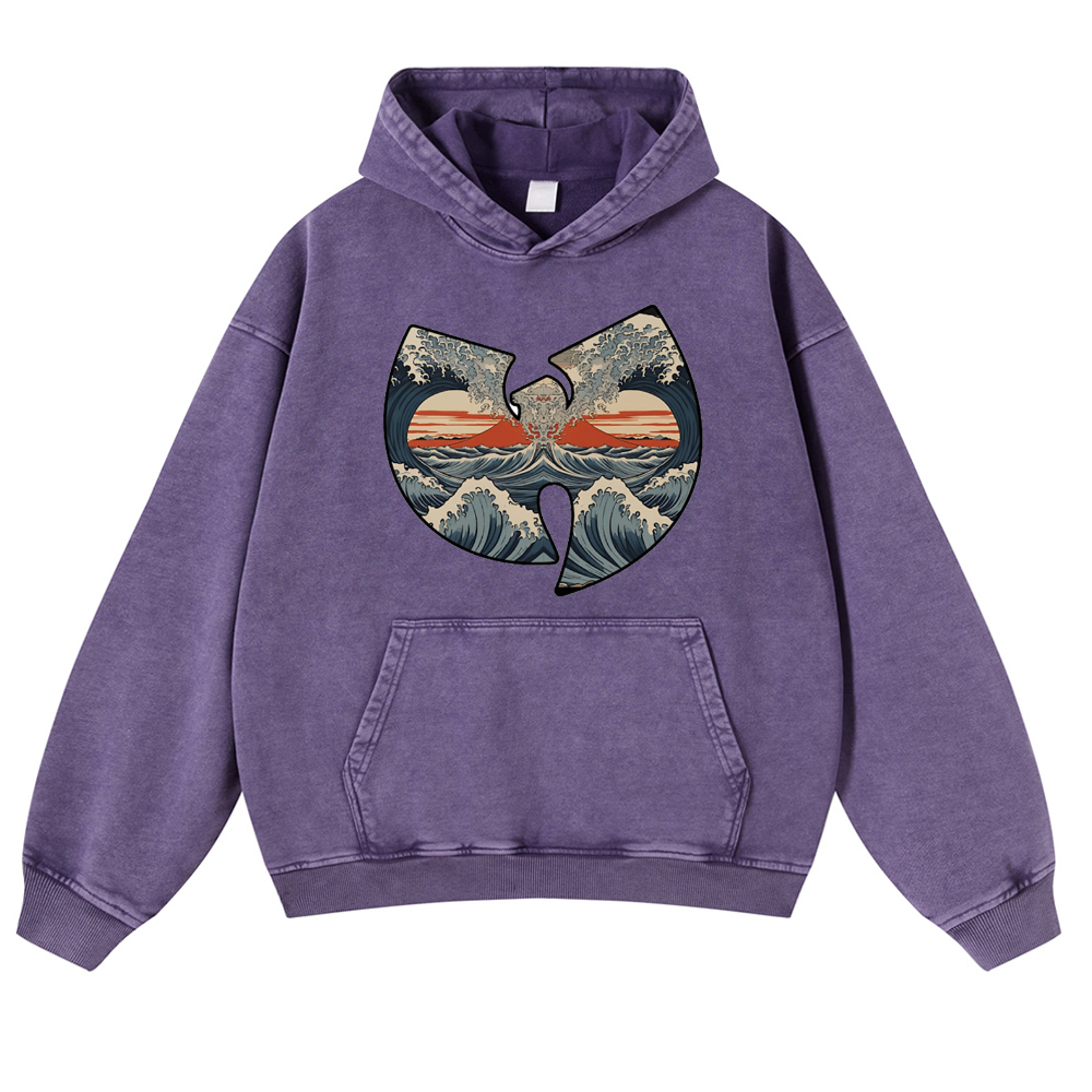 Wu Tang Vintage Washed Thick Cotton Hoodie
