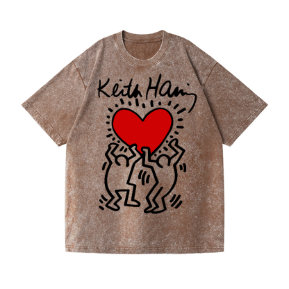 Keith Haring Vintage Wash Japanese Design T-Shirt
