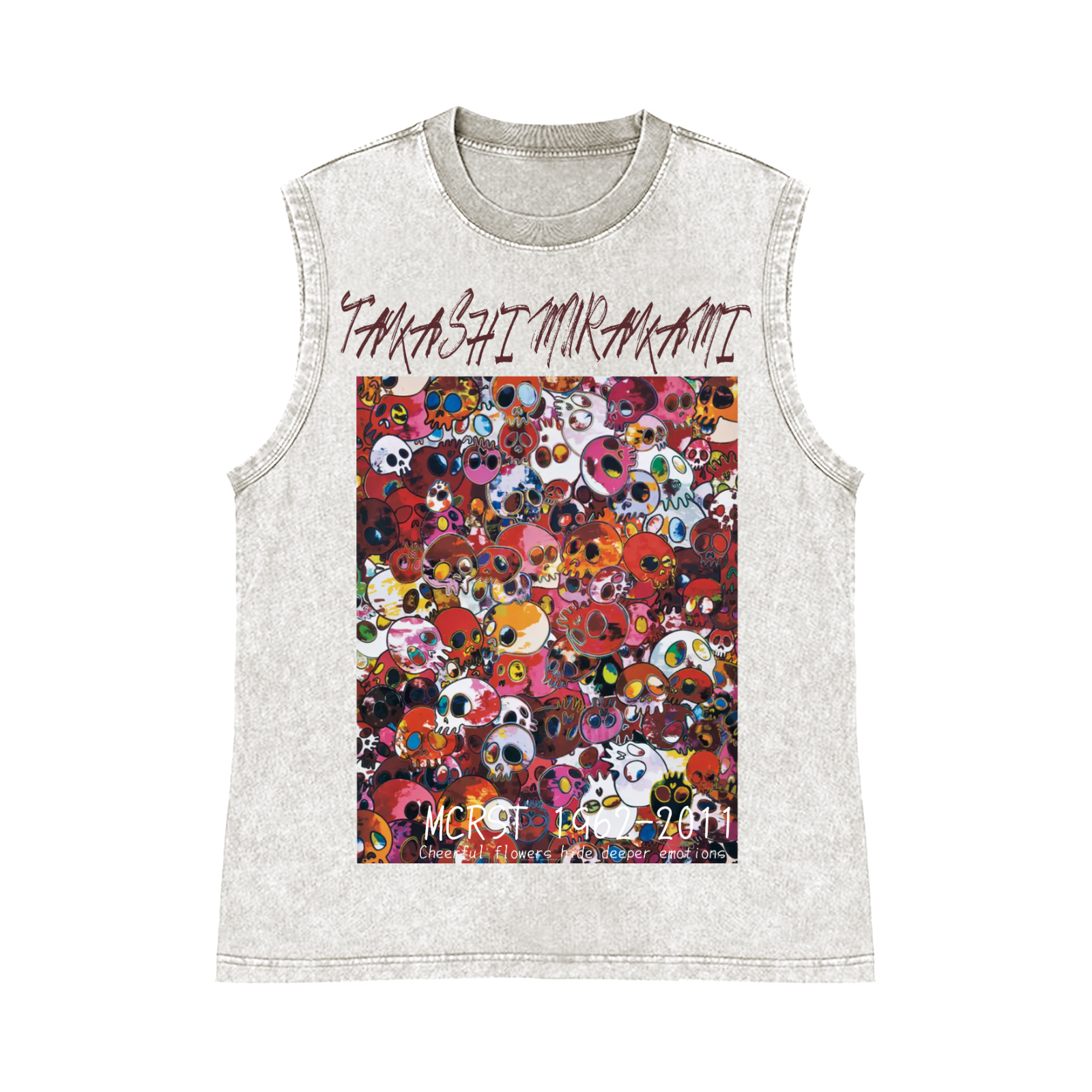 Sunflower TM Pure Cotton Wash-Dyed Sleeveless Tank Top