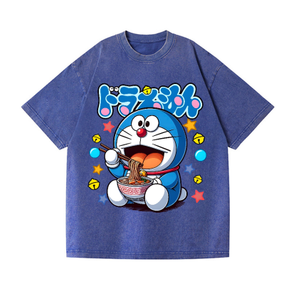 Doraemon Vintage Wash Japanese Design T-Shirt