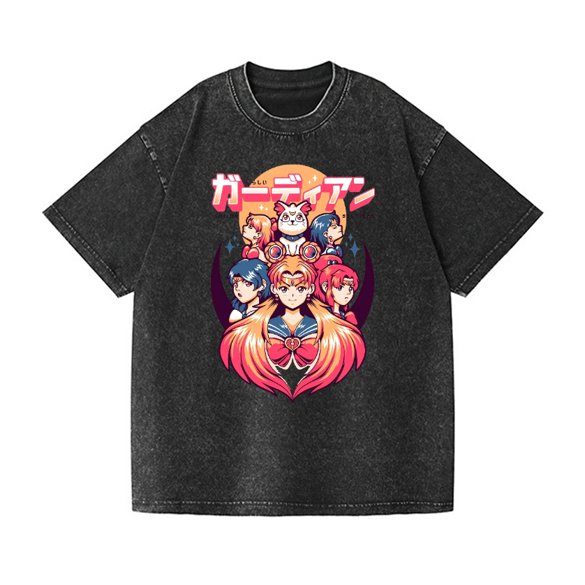 Sailor Moon Vintage Wash Japanese Design T-Shirt