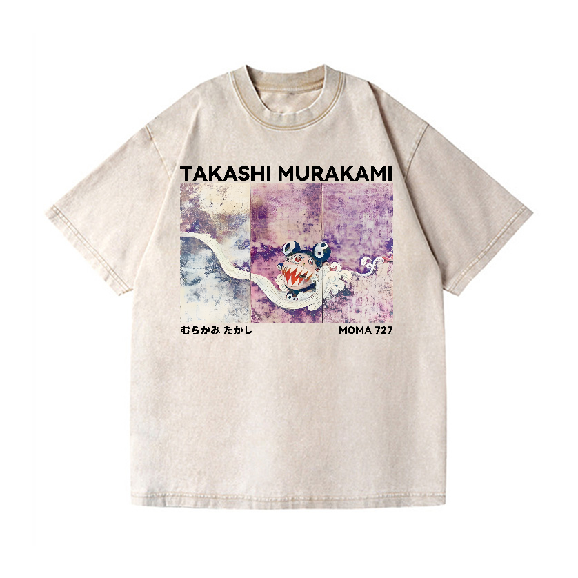 Japan Sunflower TM Vintage Wash Japanese Design T-Shirt