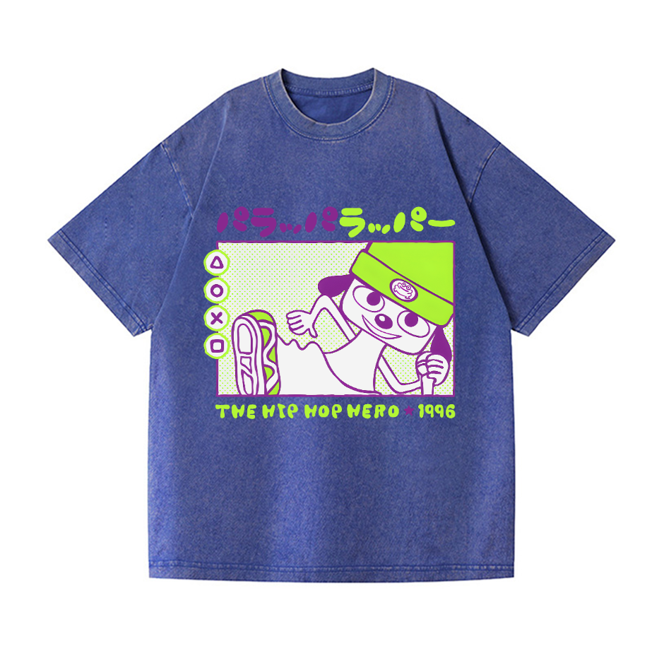 PaRappa the Rapper Vintage Wash Japanese Design T-Shirt