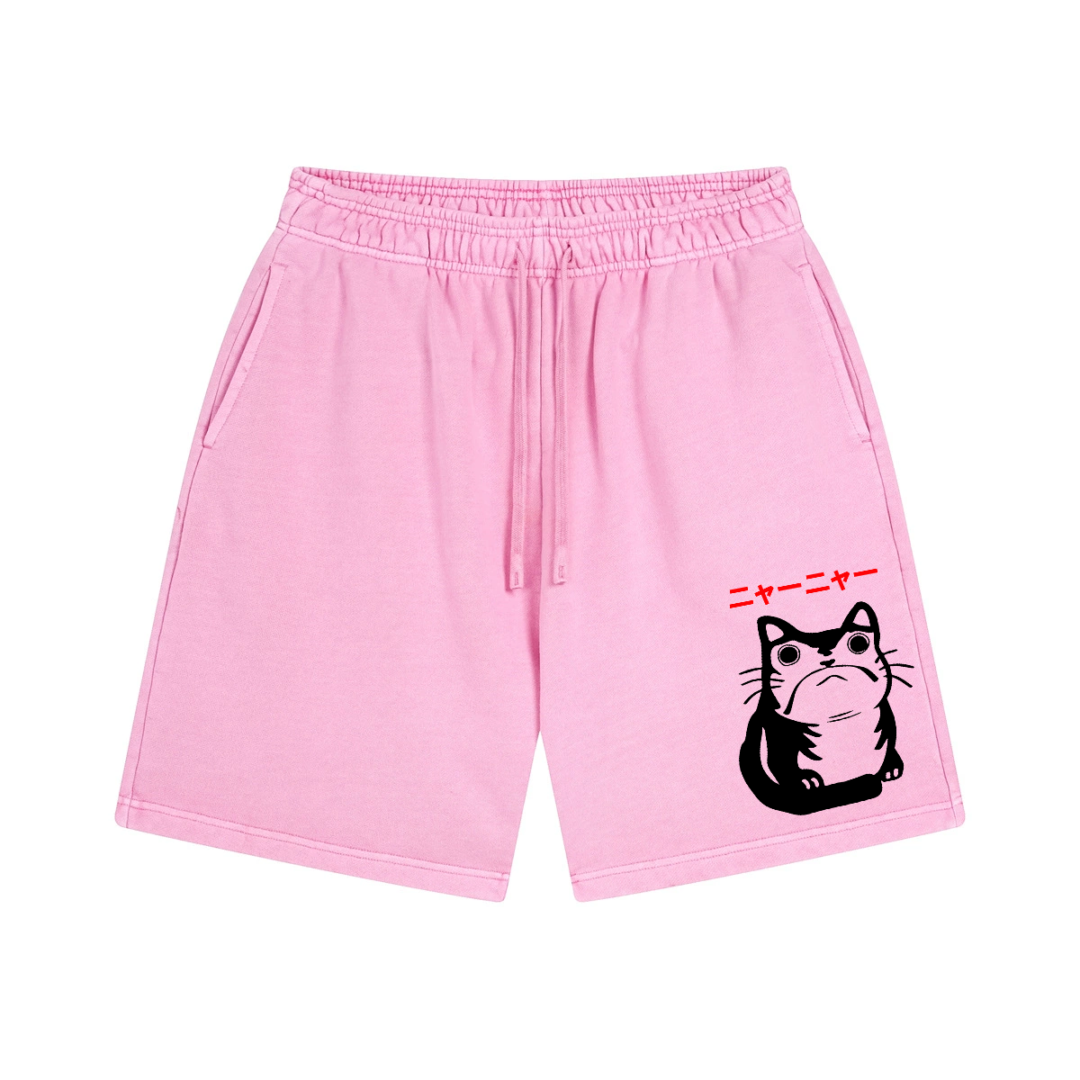 Matsumoto Hoji Cat Frog Vintage Washed Cotton Shorts