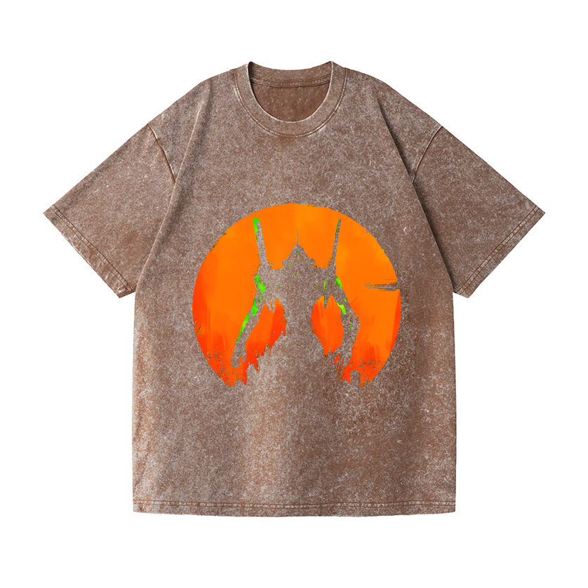 Evangelion Vintage Wash Japanese Design T-Shirt