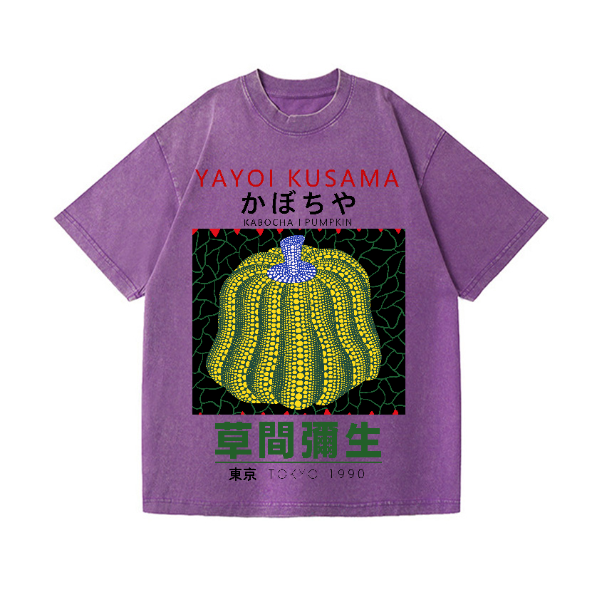 Yayoi Kusama Pumpkin Vintage Wash Japanese Design T-Shirt