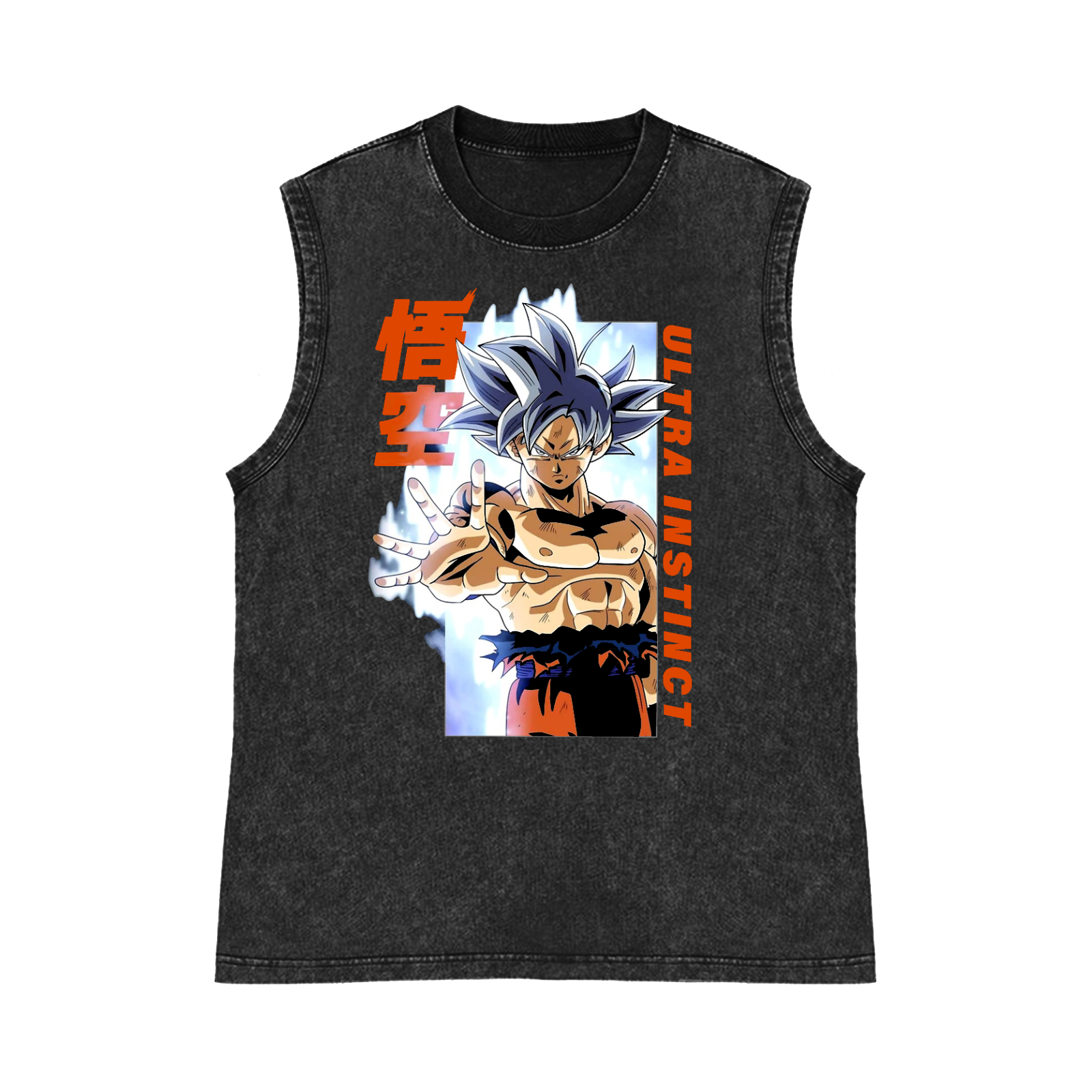 DB Son Goku Pure Cotton Wash-Dyed Sleeveless Tank Top
