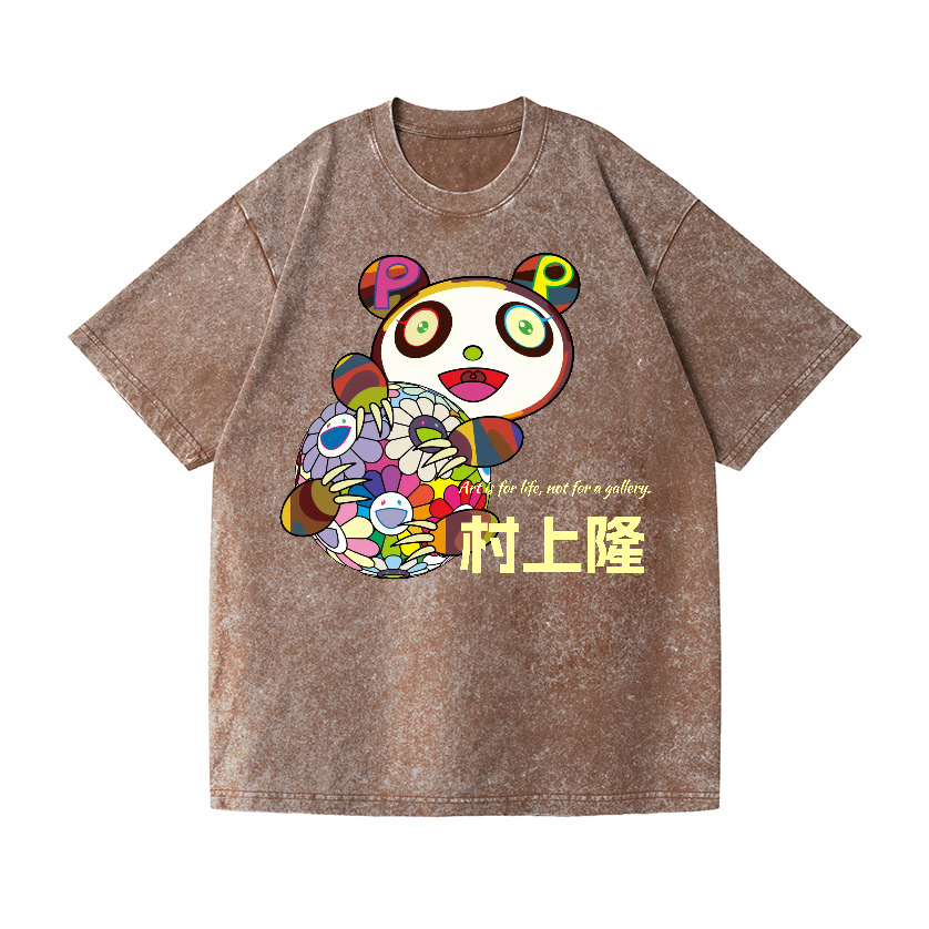 Panda TM Vintage Wash Japanese Design T-Shirt