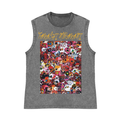 Sunflower TM Pure Cotton Wash-Dyed Sleeveless Tank Top