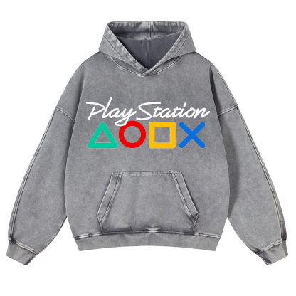 PS Vintage Washed Thick Cotton Hoodie