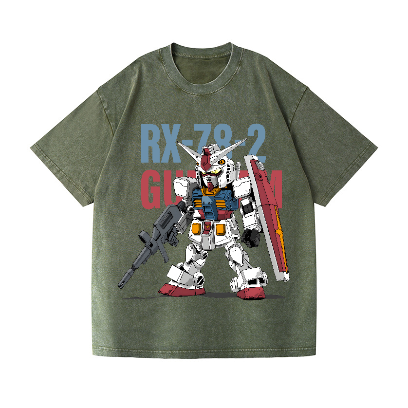 Gundam Vintage Wash Japanese Design T-Shirt