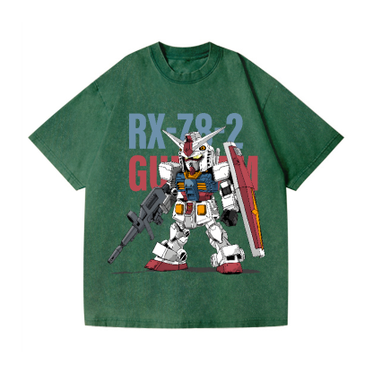 Gundam Vintage Wash Japanese Design T-Shirt