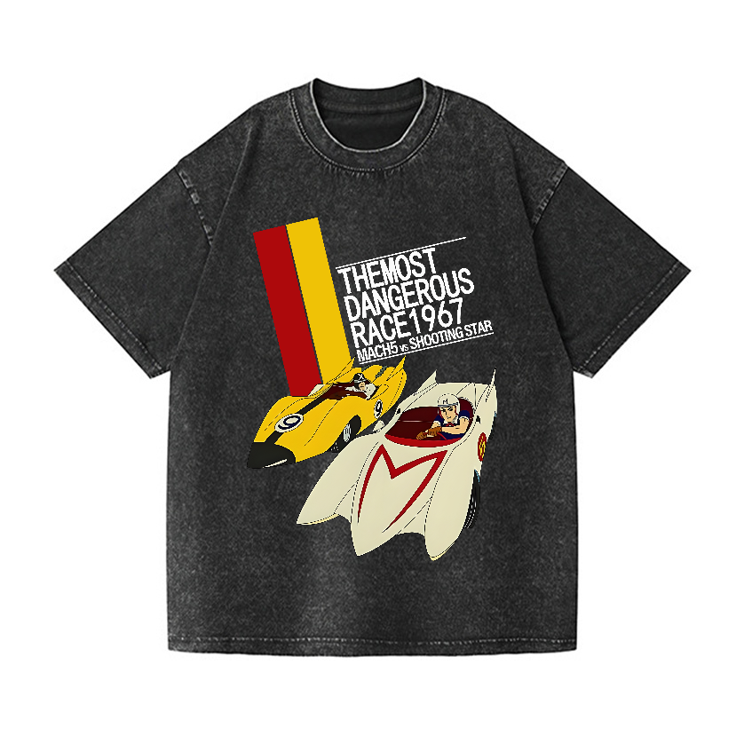 Speed Racer Vintage Wash Japanese Design T-Shirt