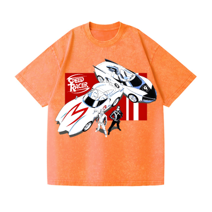 Speed Racer Vintage Wash Japanese Design T-Shirt