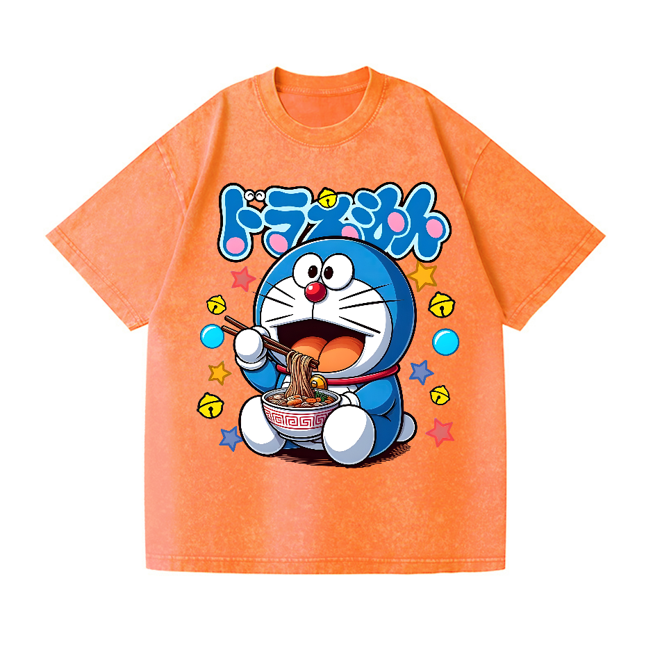 Doraemon Vintage Wash Japanese Design T-Shirt