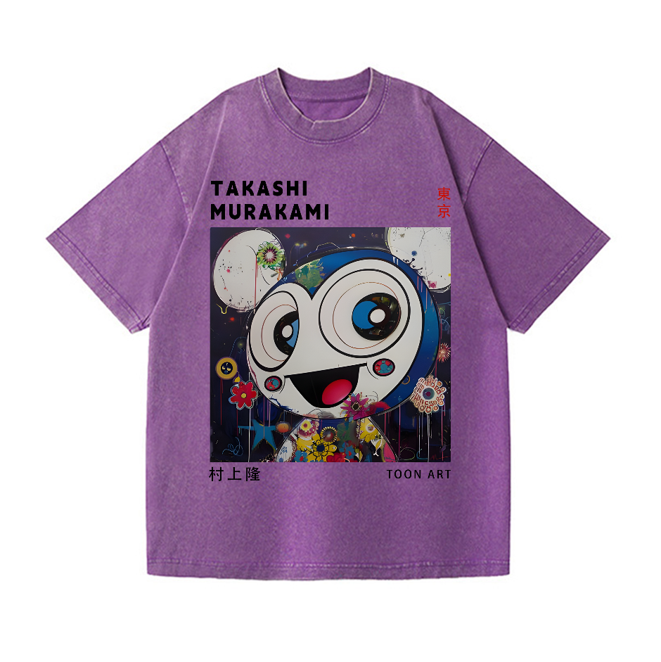 Toon Art TM Vintage Wash Japanese Design T-Shirt