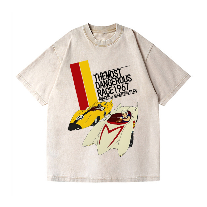 Speed Racer Vintage Wash Japanese Design T-Shirt