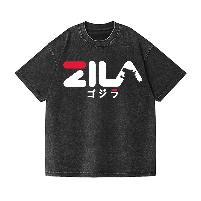 Godzilla Vintage Wash Japanese Design T-Shirt