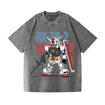 Gundam Vintage Wash Japanese Design T-Shirt