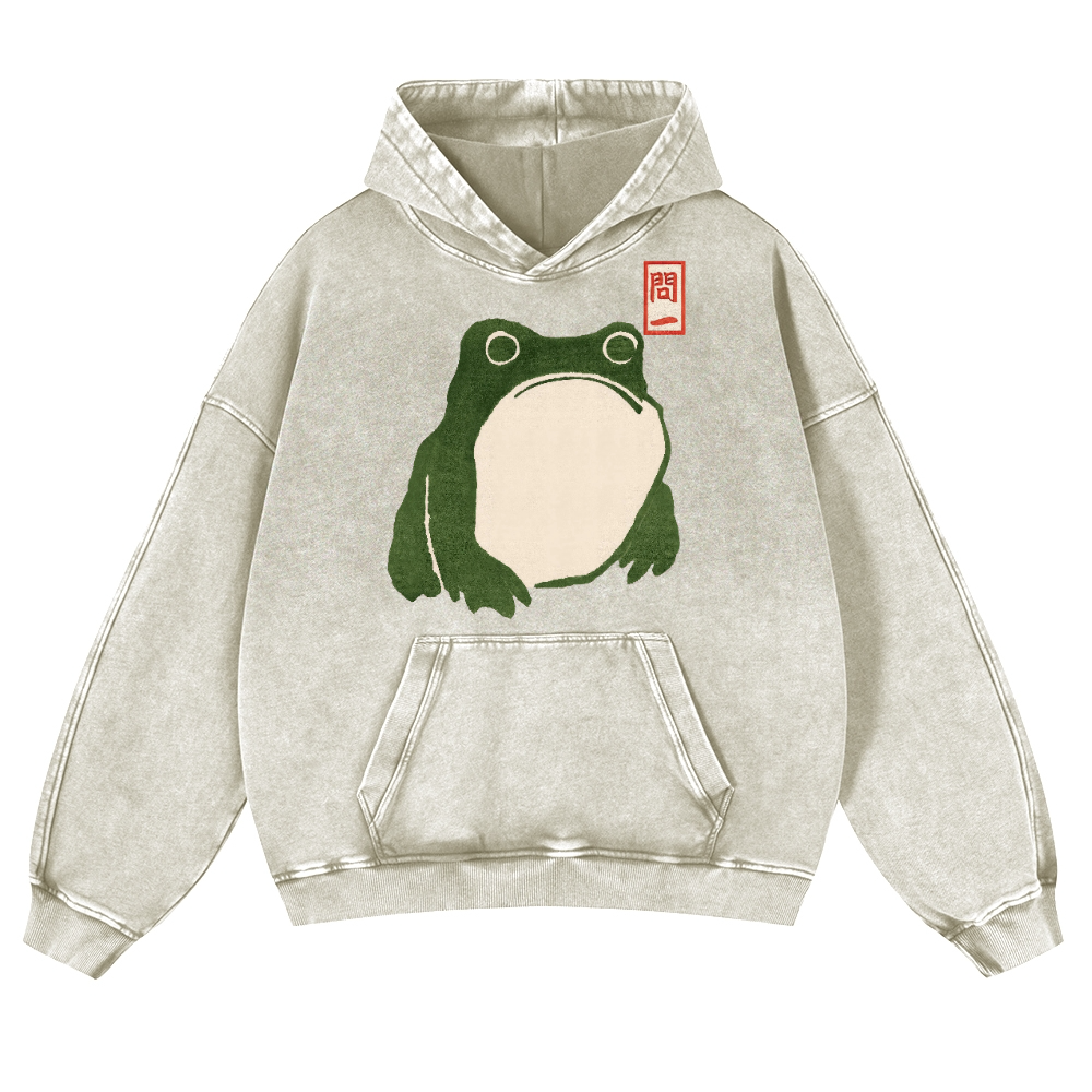 Matsumoto Hoji Vintage Washed Thick Cotton Hoodie