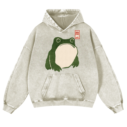 Matsumoto Hoji Vintage Washed Thick Cotton Hoodie