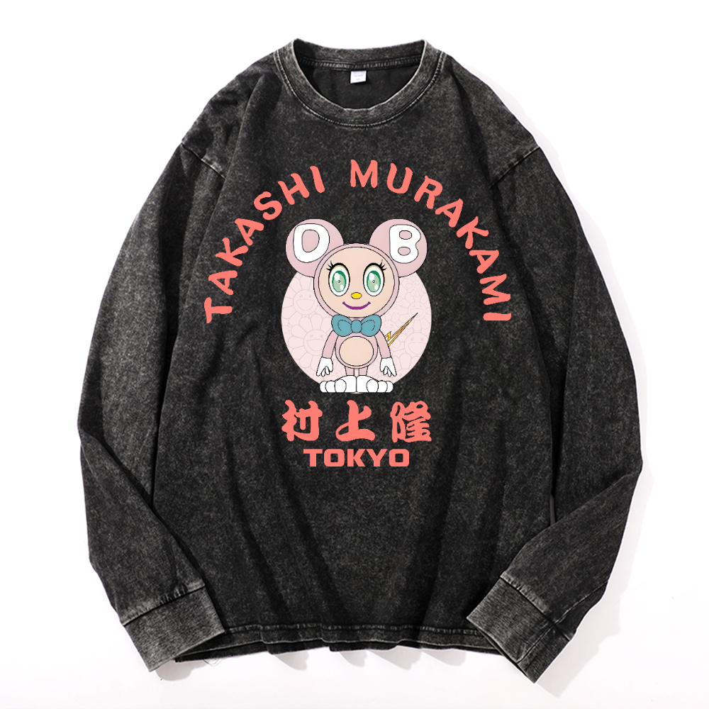 Sunflower TM Vintage Cotton Wash Crewneck Sweatshirt