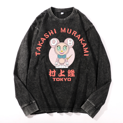 Sunflower TM Vintage Cotton Wash Crewneck Sweatshirt