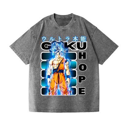 Dragon Ball Son Goku Vintage Wash Japanese Design T-Shirt