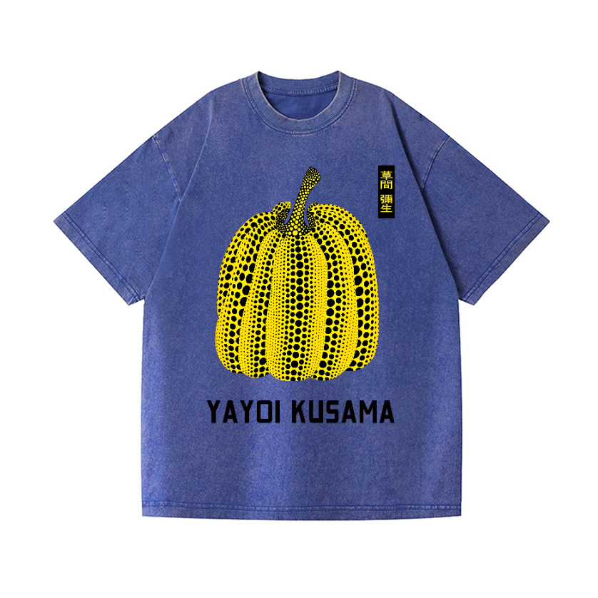Yayoi Kusama Pumpkin Vintage Wash Japanese Design T-Shirt