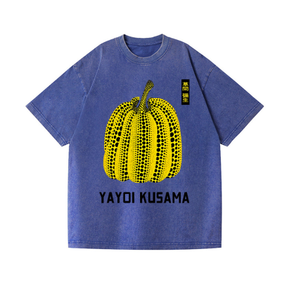 Yayoi Kusama Pumpkin Vintage Wash Japanese Design T-Shirt