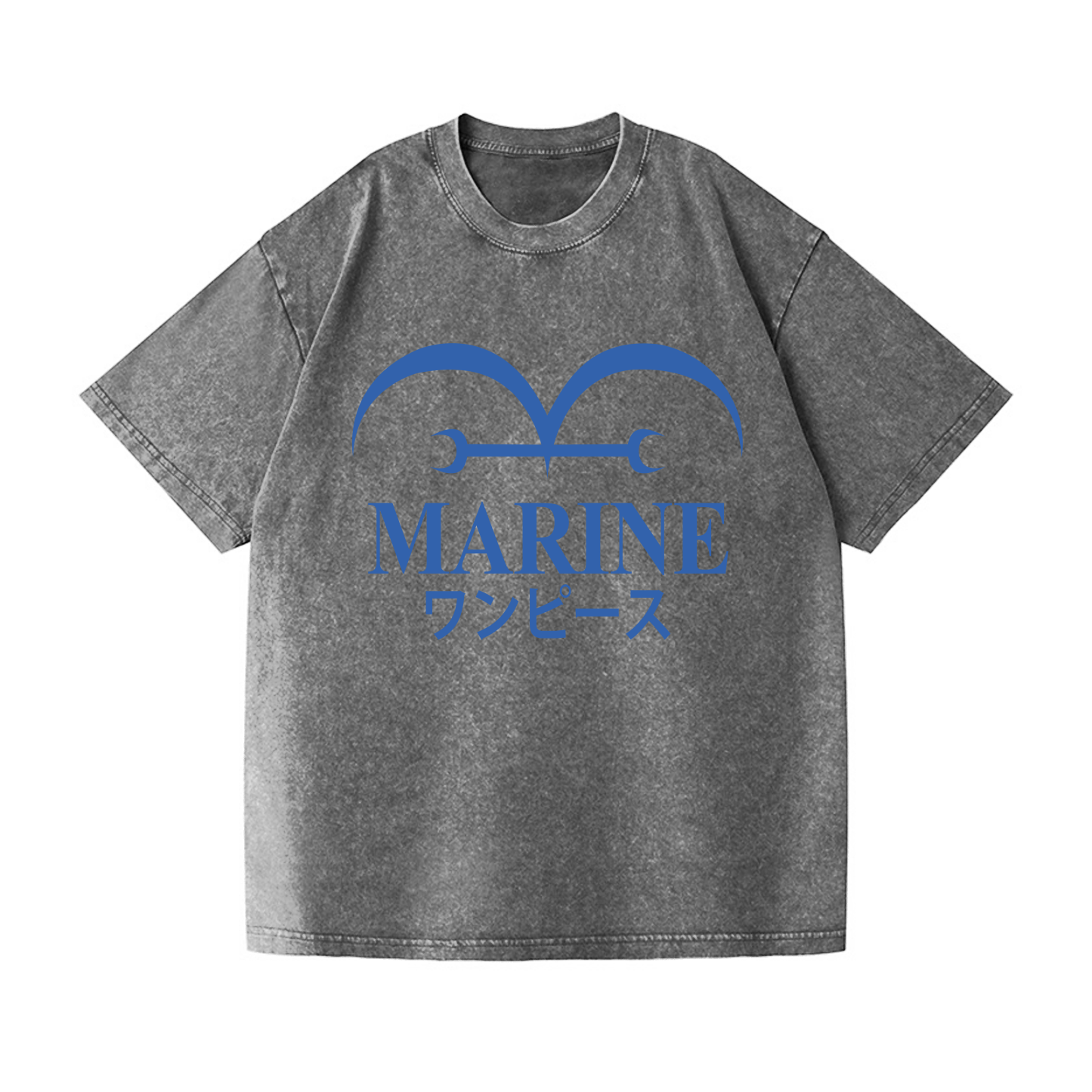 One Piece Marine Vintage Wash Japanese Design T-Shirt