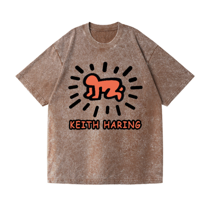 Keith Haring Vintage Wash Japanese Design T-Shirt