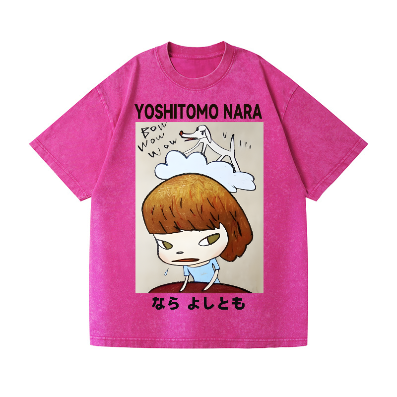 Nara Yoshitomo Vintage Wash Japanese Design T-Shirt