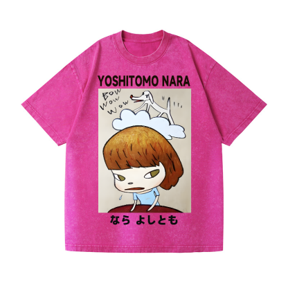 Nara Yoshitomo Vintage Wash Japanese Design T-Shirt