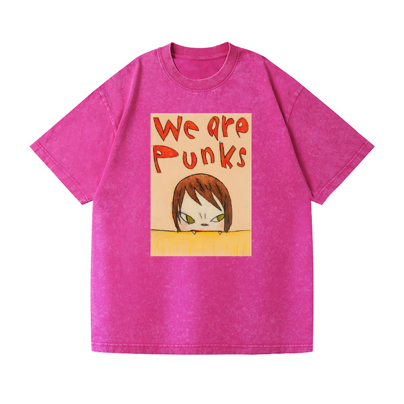 Yoshitomo Nara Punks Vintage Wash Japanese Design T-Shirt