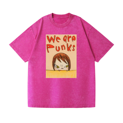 Yoshitomo Nara Punks Vintage Wash Japanese Design T-Shirt