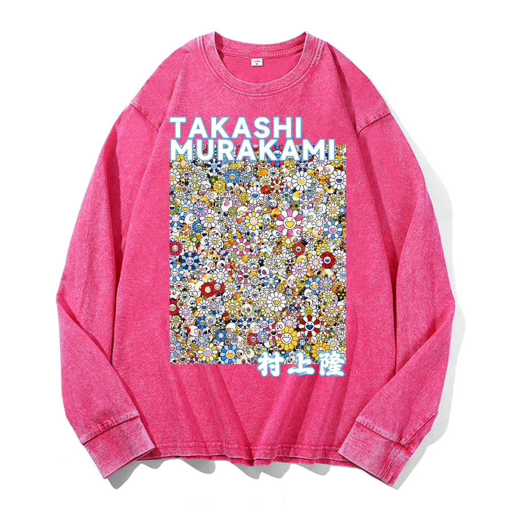 Sunflower TM Vintage Cotton Wash Crewneck Sweatshirt