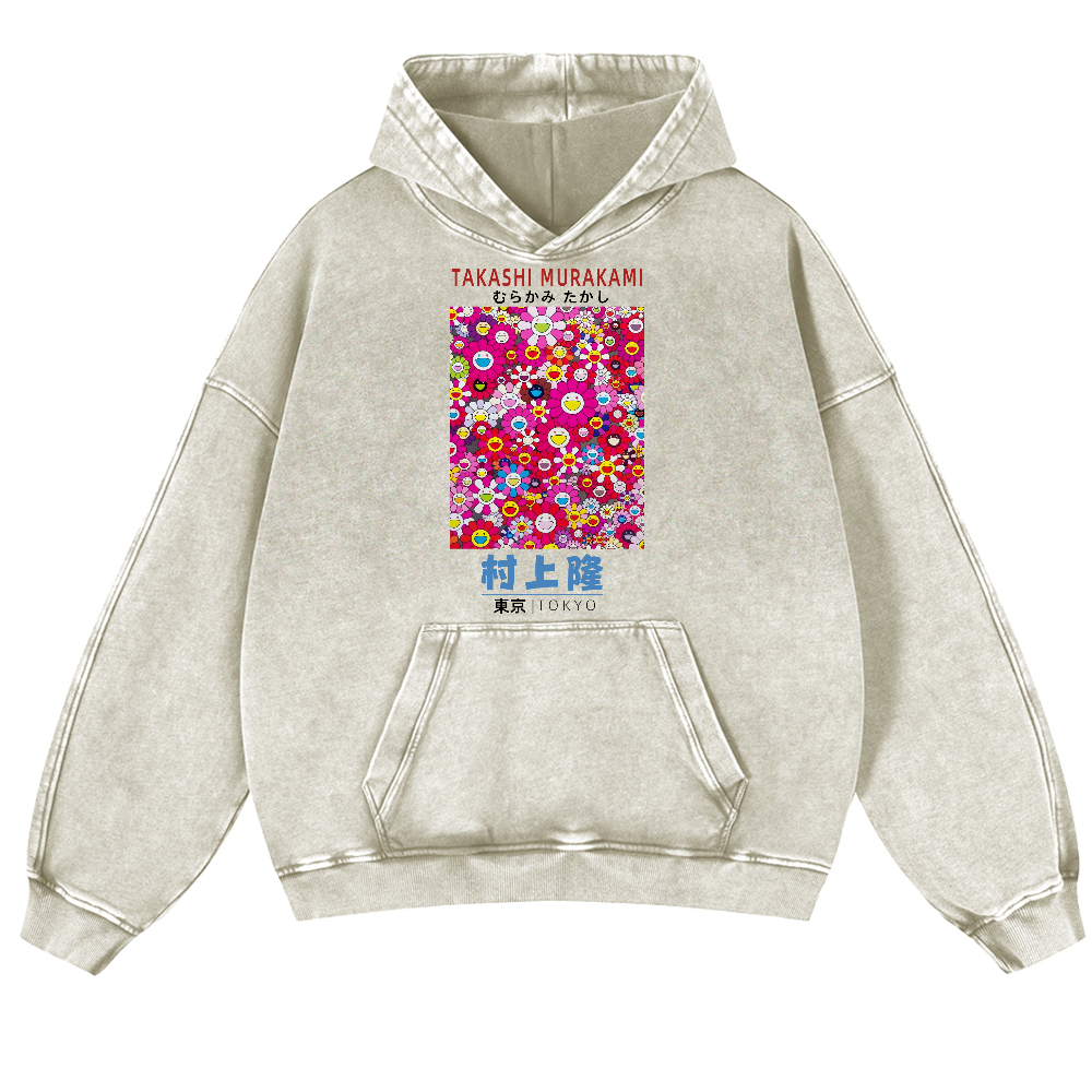 Sunflower TM Vintage Washed Thick Cotton Hoodie