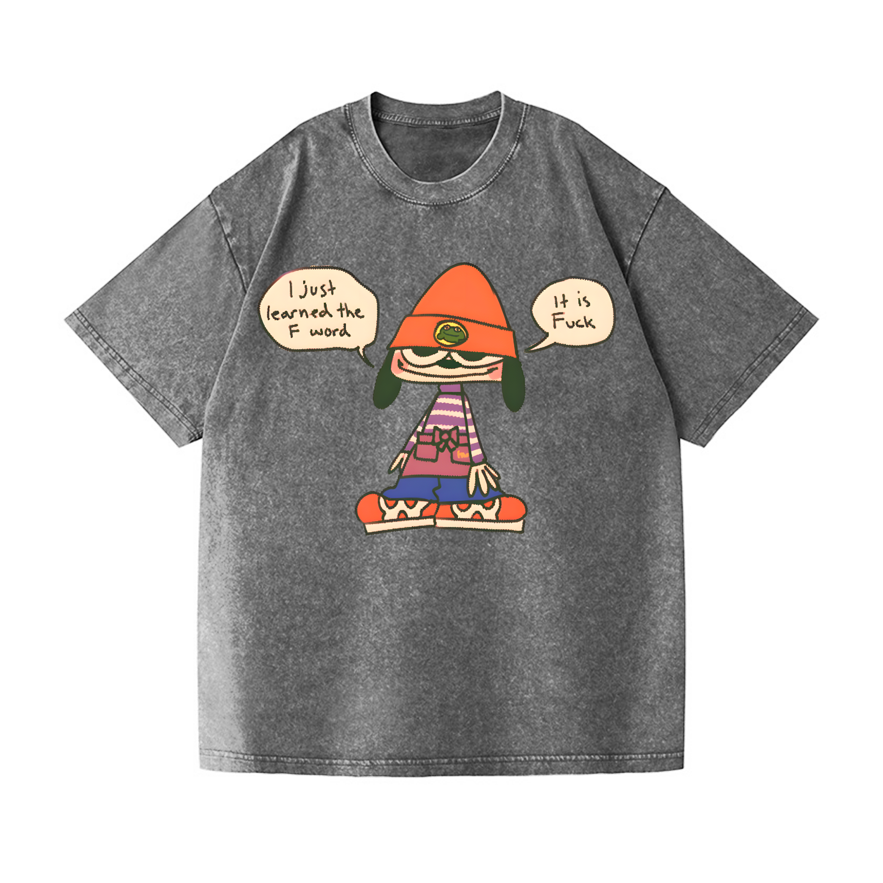 Parappa the Rapper Vintage Wash Japanese Design T-Shirt