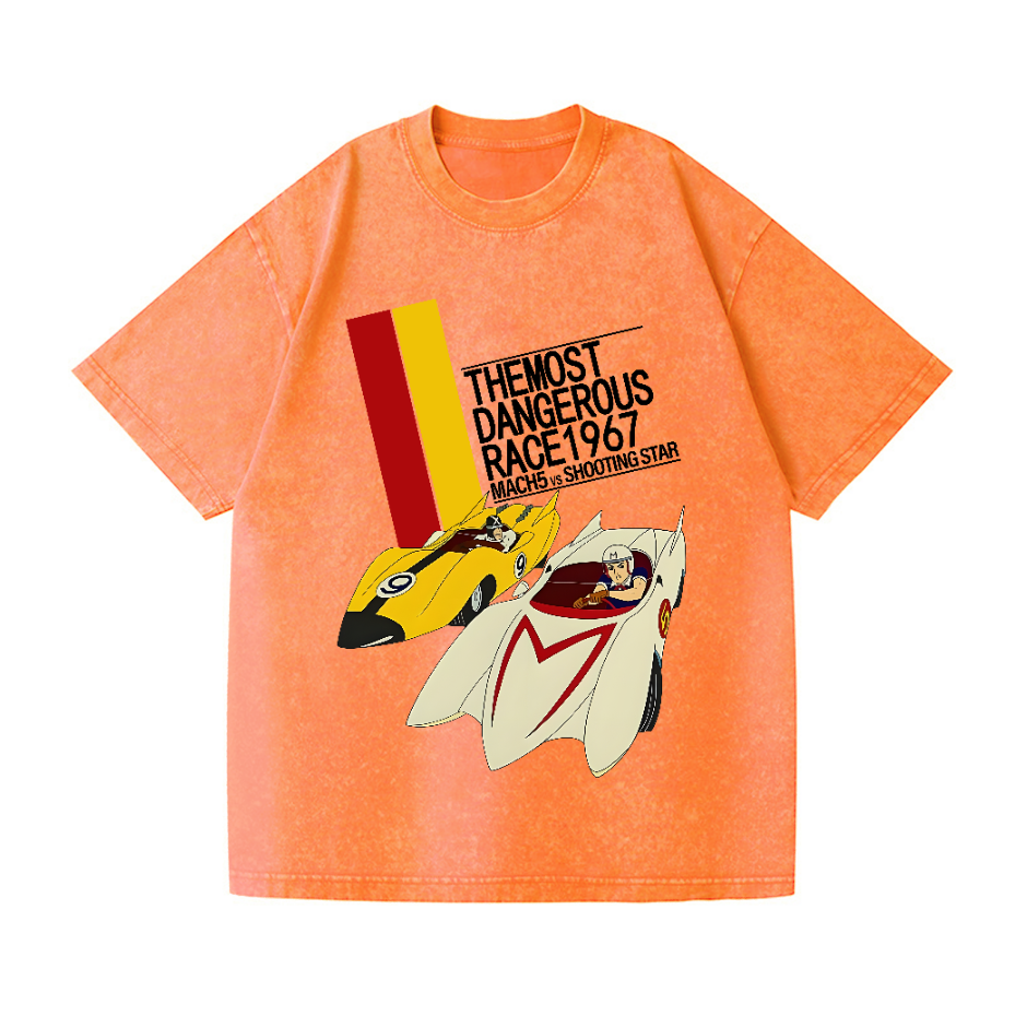 Speed Racer Vintage Wash Japanese Design T-Shirt
