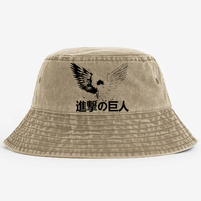 AOT Vintage 100% Cotton Bucket Hat
