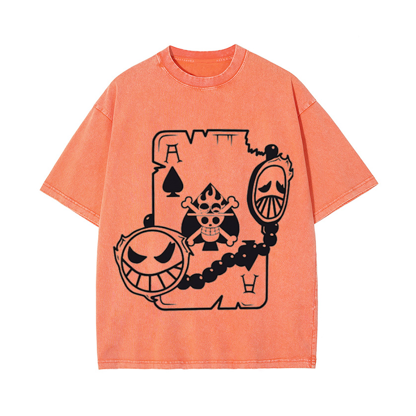One Piece Vintage Wash Japanese Design T-Shirt